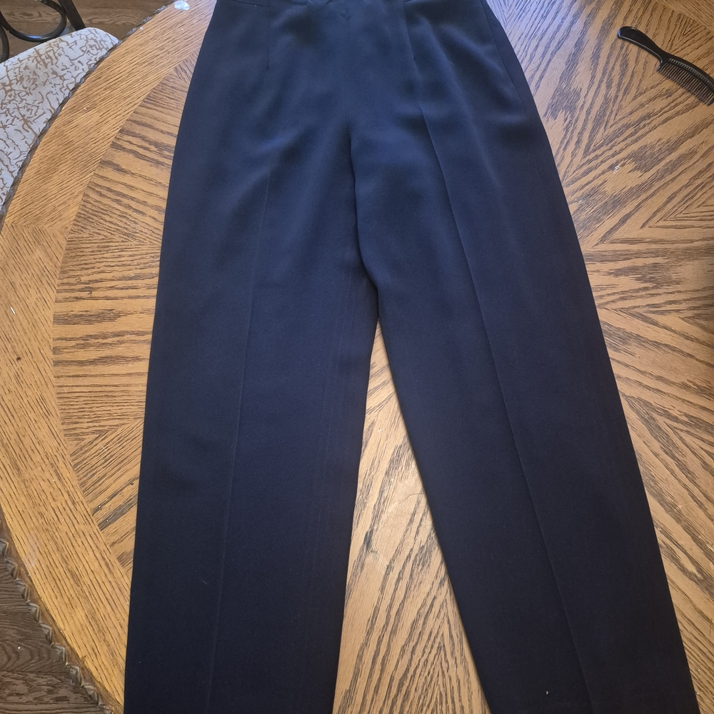 Talbots Women's Elegant Dark Blue Flare Pants
